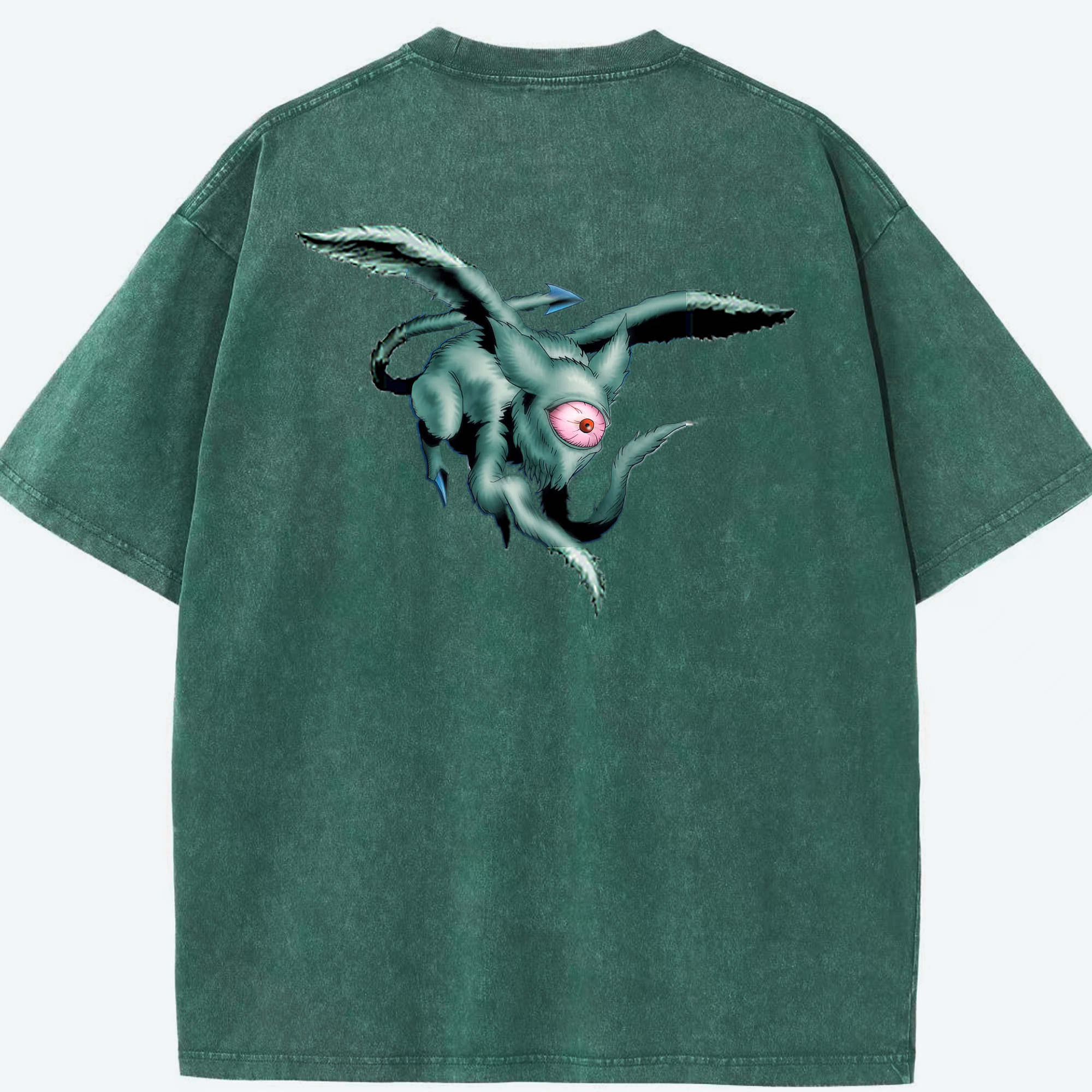 （画像用） 遊☆戯☆王 Yu-Gi-Oh! 綿100% ヴィンテージ風 半袖Tシャツ（背面プリント）